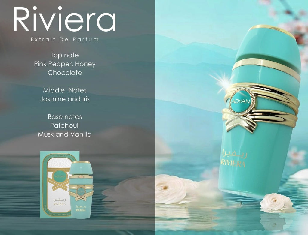 ADYAN Riviera Pastels of Arabia Extrait De Parfum 100Ml 3.4Oz Gift Set