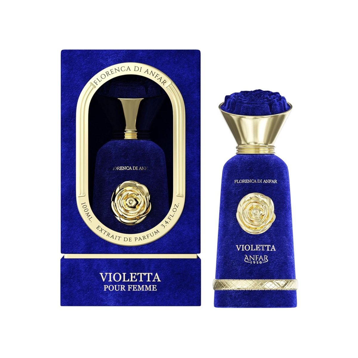 Anfar Violetta Extrait De Parfum for Women 100ml 3.4Oz 1950