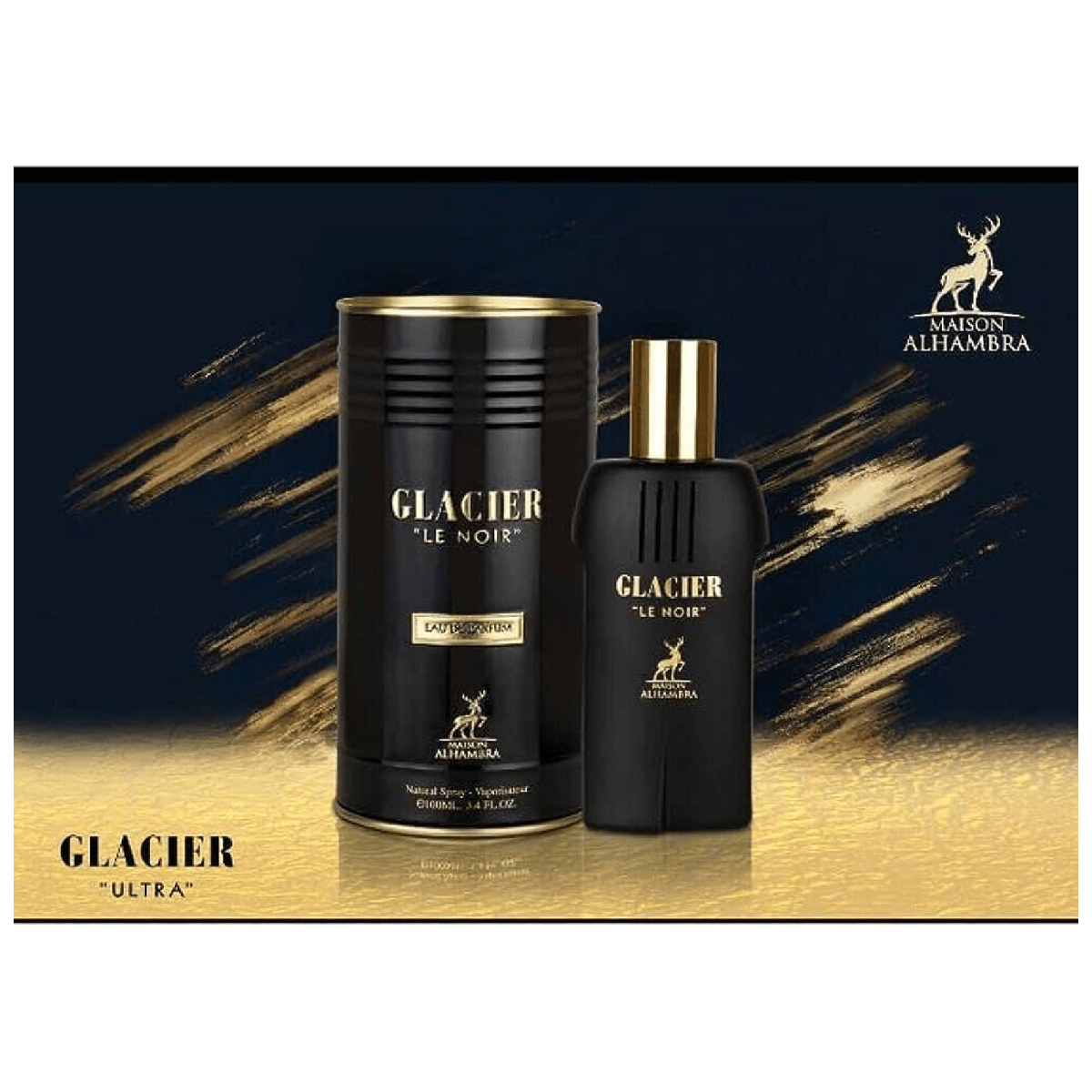 Maison Alhambra Glacier Le Noir Eau De Parfum for Men 100ml