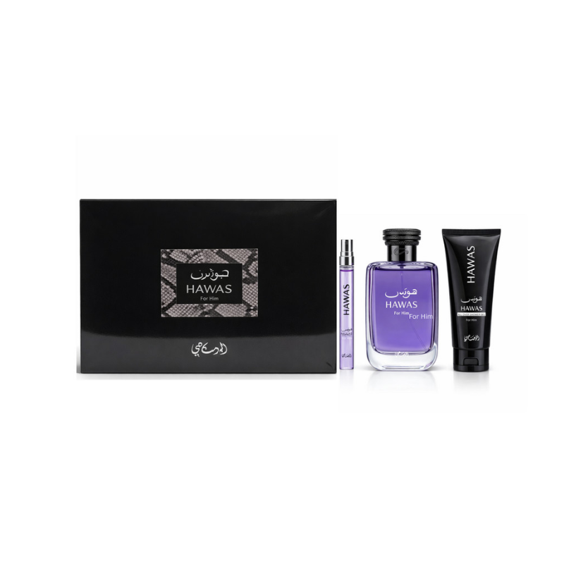 Rasasi Hawas 3 Piece Gift Set EDP for Men
