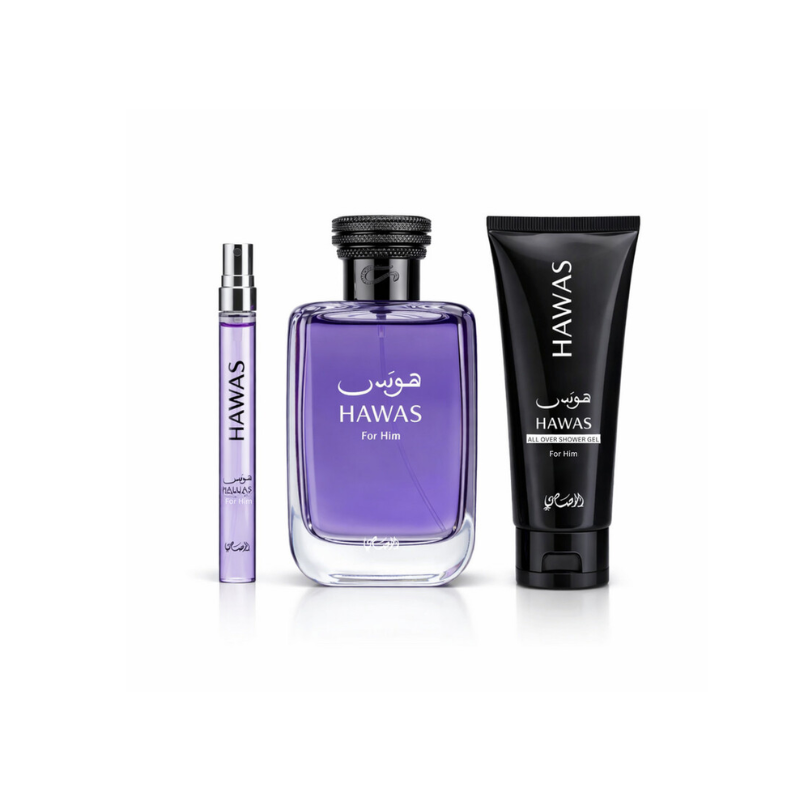 Rasasi Hawas 3 Piece Gift Set EDP for Men