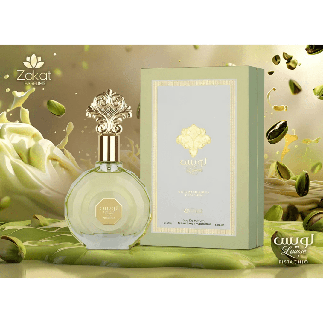 Zakat Louis Pistachio EDP for Women 100Ml (3.4Oz) Gift Set